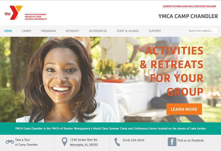 YMCA of Greater Montgomery's Camp Chandler Homepage